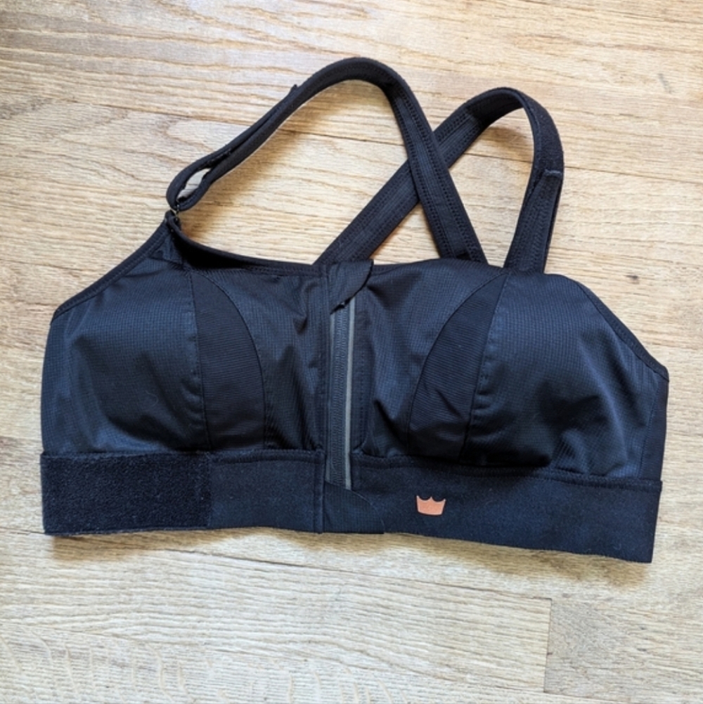 SHEFIT Black High Impact Moisture Wicking Adjustable Sports Bra